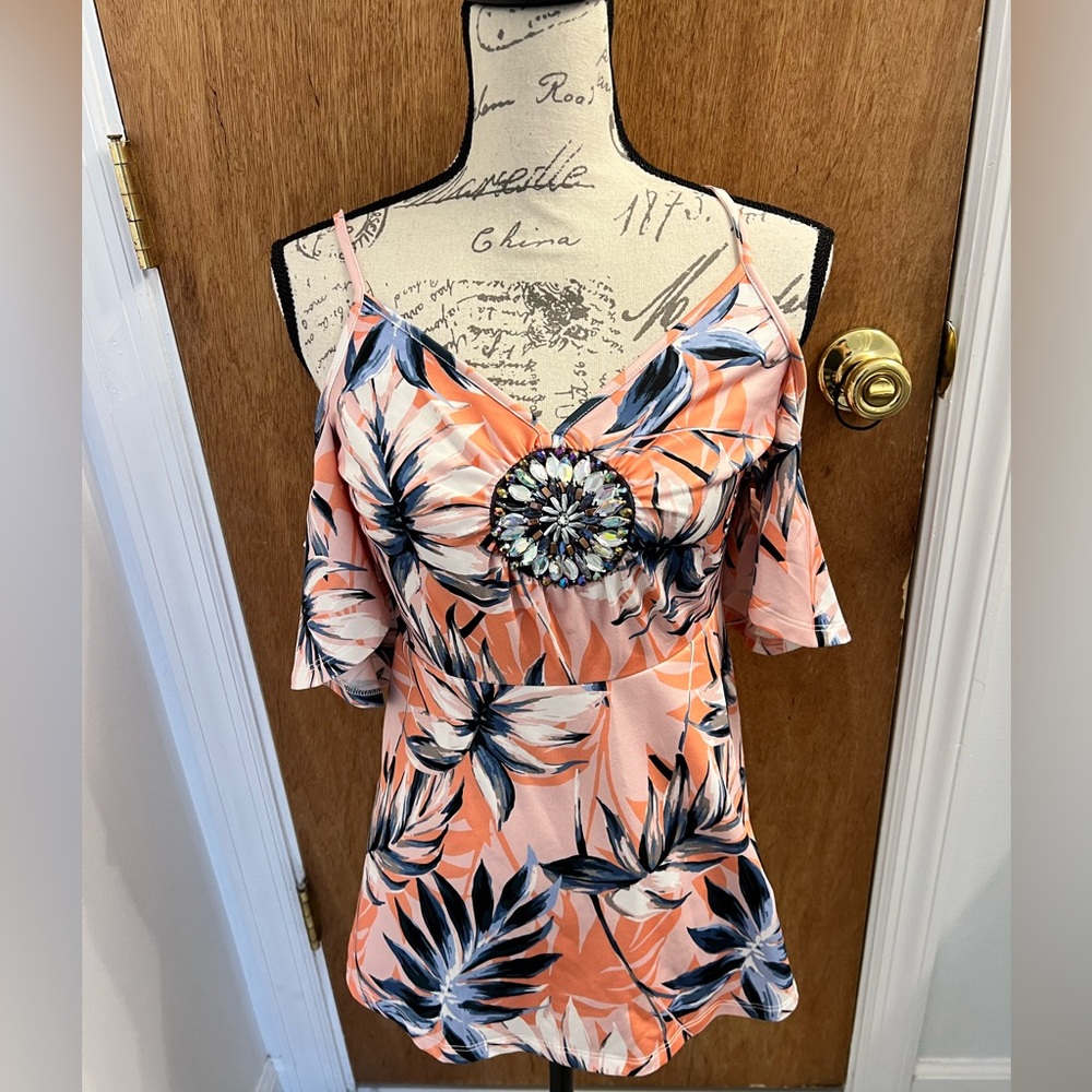 Venus Peplum, Cold Shoulder Top